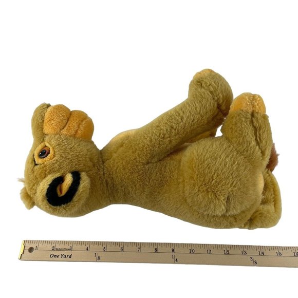 Vintage Disney Parks Simba Cub Lion King Plush 13" Stuffed Toy Sitting RARE - Picture 5 of 8